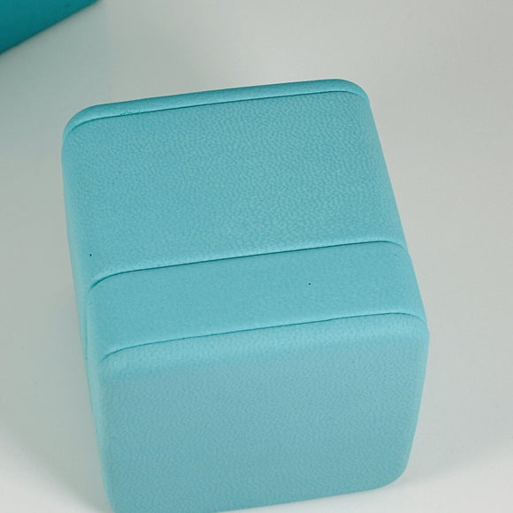 LARGE Tiffany & Co Blue Leather Empty Ring Box and Blue Gift Box