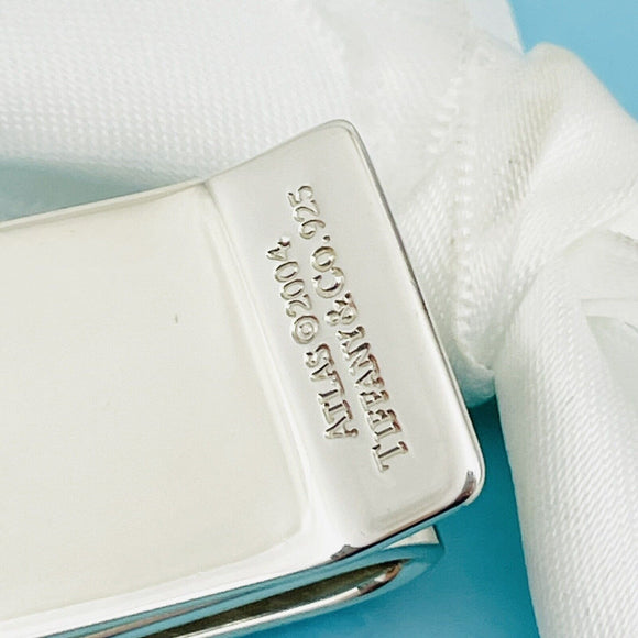 RARE Tiffany Atlas Double Money Clip  Sterling Silver with Roman Numerals