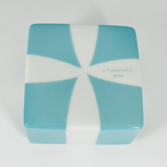 2" Small Tiffany Blue Trinket Gift Box Ceramic Bone China Porcelain Jewelry Box