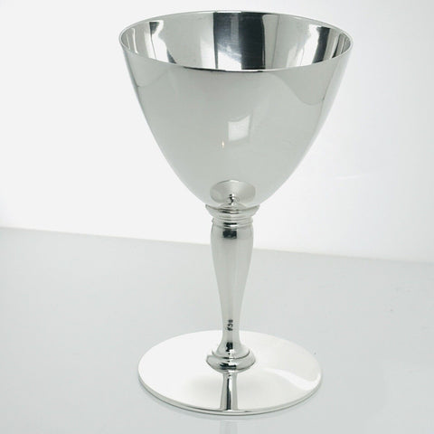 Tiffany & Co Stem Wine Cocktail Goblet Glass Sterling Silver Makers 1890's - 0