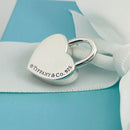 Tiffany & Co Script Notes Heart Charm Padlock Lock or Pendant in Sterling Silver-5