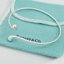 Tiffany & Co Elongated Teardrop Bangle Bracelet Elsa Peretti in Sterling Silver - 1