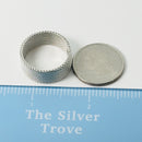 Size 10.5 Tiffany Somerset Ring Firm Mesh Weave Mens Unisex in Sterling Silver-7