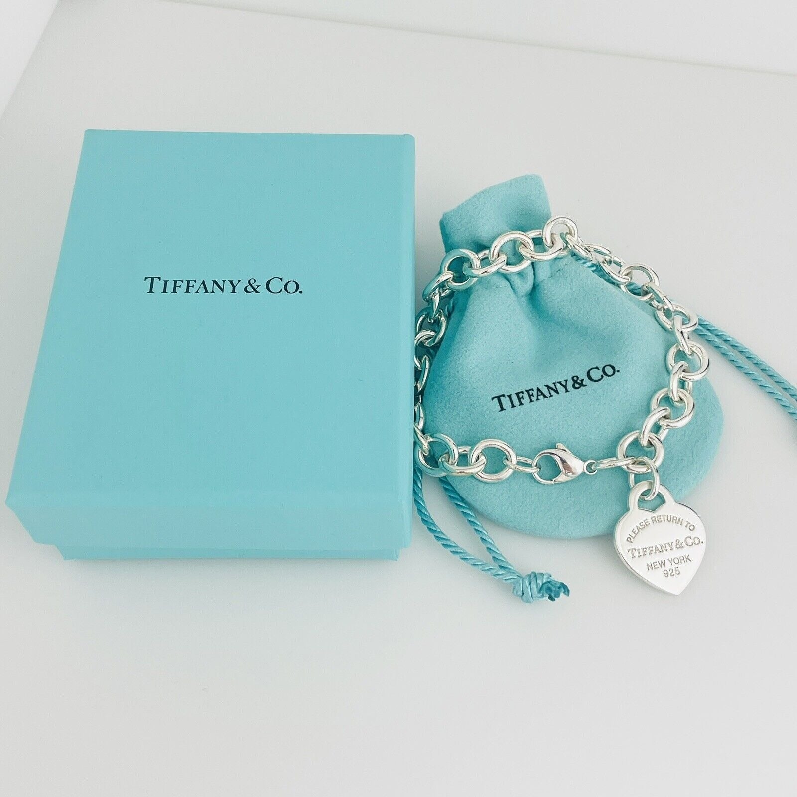Please Return to Tiffany Heart Tag Charm Bracelet Tiffany in
