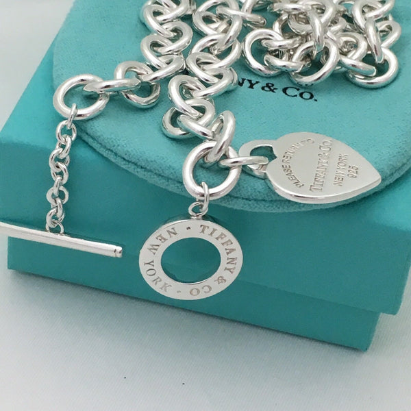 16.5" Please Return to Tiffany & Co Heart Tag Toggle Necklace Newest Version - 2