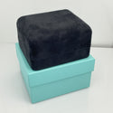 Tiffany Large Necklace Storage Gift Presentation Black Suede Box and Blue Box - 2