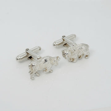 Tiffany Bull Bear Stock Market Finance Cufflinks in Sterling Silver Day Trader - 0