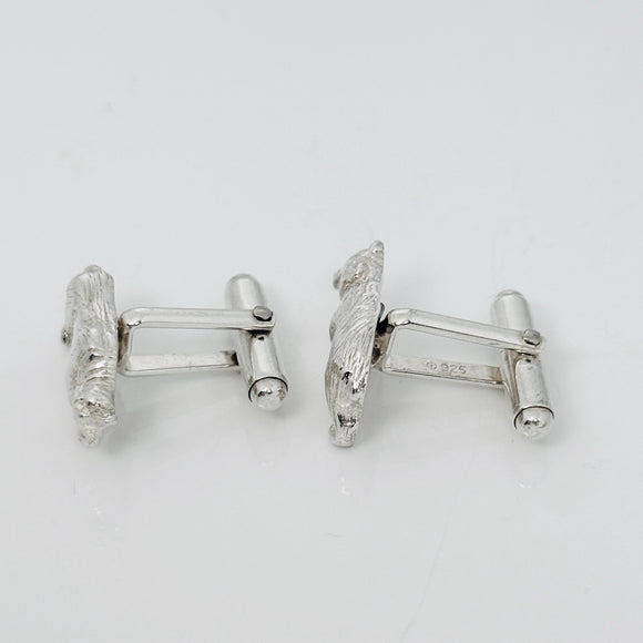 Tiffany Bull Bear Stock Market Finance Cufflinks in Sterling Silver Day Trader