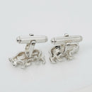 Tiffany Bull Bear Stock Market Finance Cufflinks in Sterling Silver Day Trader-4