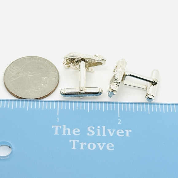 Tiffany Bull Bear Stock Market Finance Cufflinks in Sterling Silver Day Trader