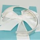Tiffany & Co Coin Edge Cuff Bracelet 6.75" Mens Unisex in 925 Sterling SIlver-3