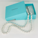 24.5” Tiffany & Co Sterling Silver HardWear 10mm Bead Necklace-1