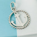 Tiffany & Co Anchor Charm or Pendant in Sterling Silver Twist Boat Sailing-1