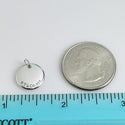 Tiffany Silver Letter H Alphabet Initial Round Circle Notes Charm Pendant - 3