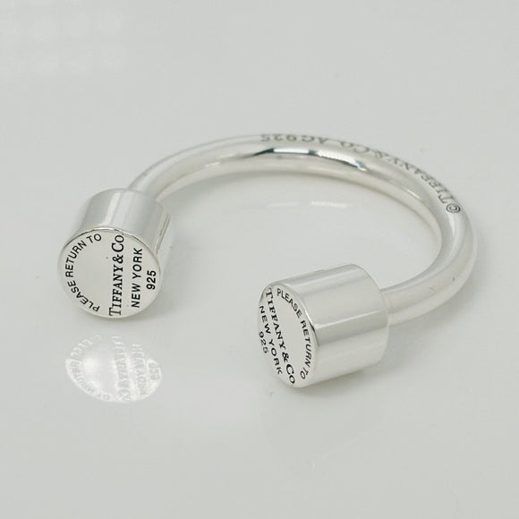 RARE Please Return to Tiffany & Co Horseshoe Key Ring Chain Keyring Keychain