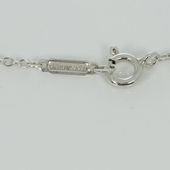 20" Tiffany 1837 4 Four Interlocking Circles Pendant Necklace in Silver & Rubedo