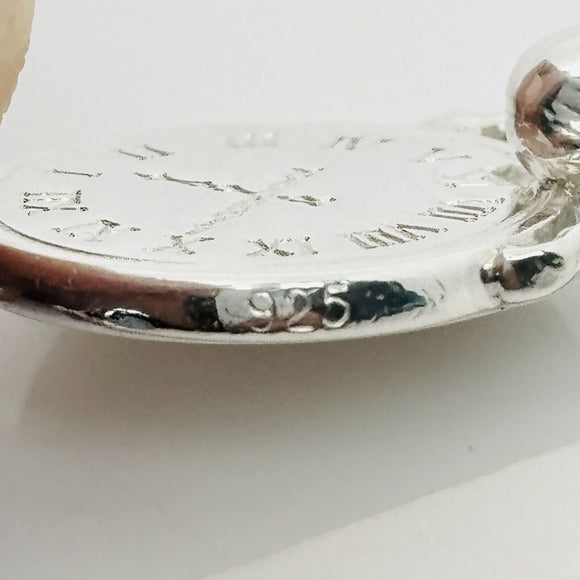 RARE Tiffany & Co Atlas Man Clock Charm or Pendant in Sterling Silver