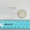 Tiffany T Wire Smile Large Hoop Earrings in Sterling Silver-5