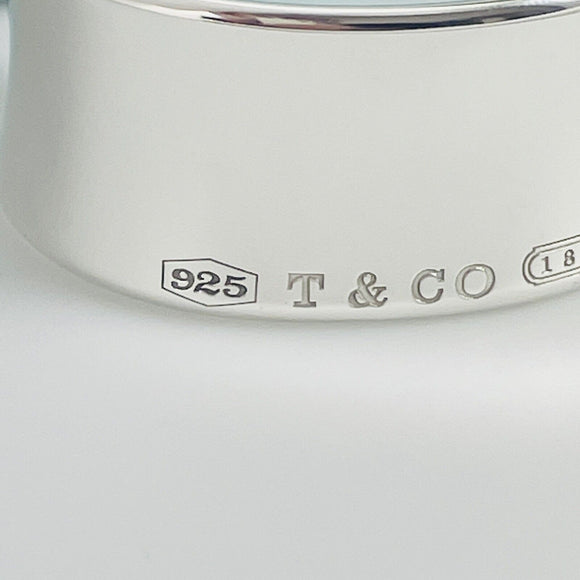 Medium 6.5" Tiffany & Co 1837 Extra Wide Cuff Bracelet in Sterling Silver