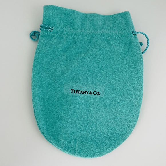 Extra Large Jumbo Tiffany & Co Blue Pouch Suede Drawstring