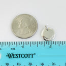 Tiffany Silver Letter B Alphabet Initial Round Circle Notes Charm Pendant-6