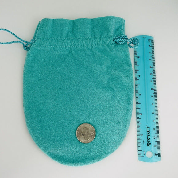 Extra Large Jumbo Tiffany & Co Blue Pouch Suede Drawstring