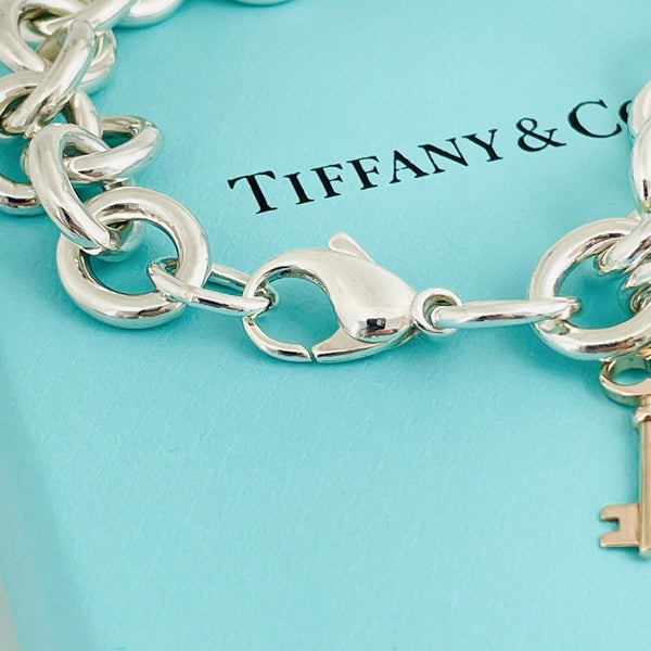 Large 8.25" Return to Tiffany Heart Tag and Rubedo Key Charm Bracelet - 6