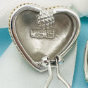 Tiffany & Co Vintage  Puffed Heart Clip on Earrings Twist Gold Rope Edge - 5