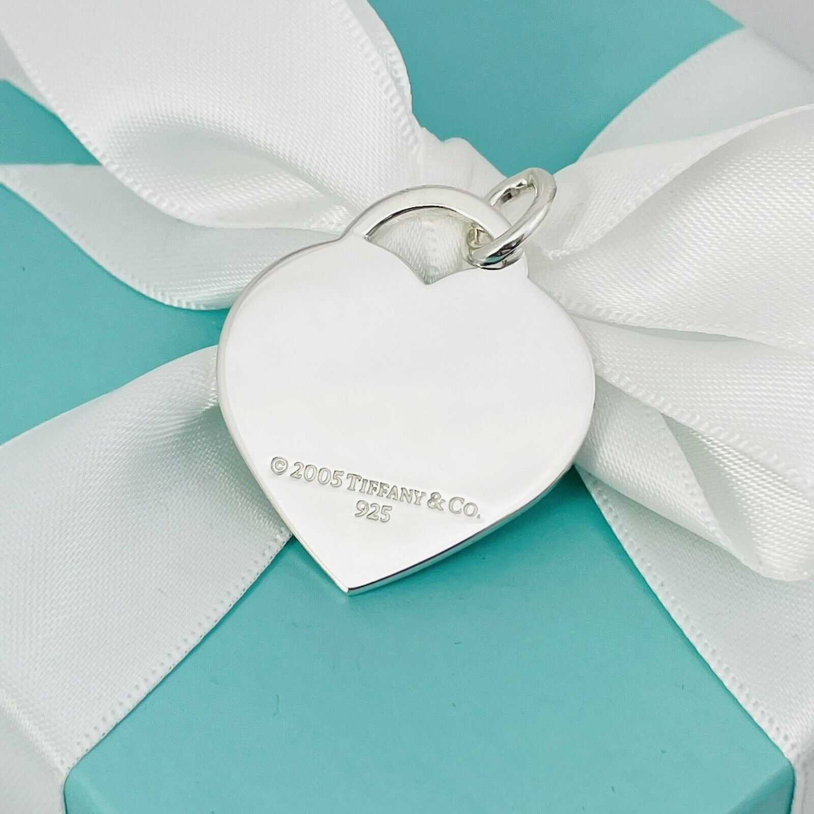 Tiffany 1837 Extra Large Jumbo Heart Tag Pendant or Charm in Sterling Silver