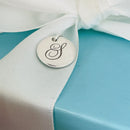 Tiffany Silver Letter S Alphabet Initial Round Circle Notes Charm Pendant-3