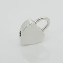 Tiffany & Co Blank Engravable Heart Padlock Charm Pendant in Sterling Silver-5