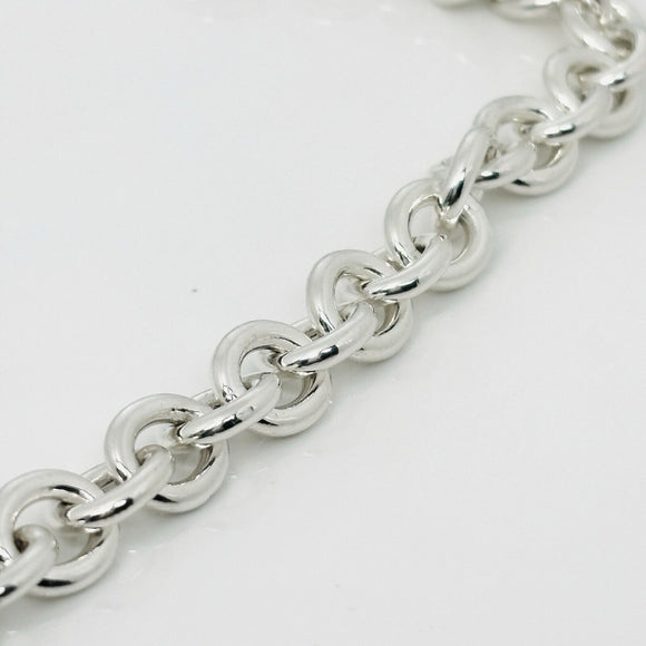 18" Tiffany Atlas Pendant Necklace Circle Bar Toggle Clasp in Sterling Silver