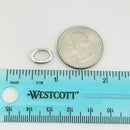 Tiffany Blue Enamel Oval Jump Ring in Sterling Silver-4