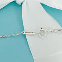 16" Tiffany Letter M Alphabet Initial Pendant Chain Necklace by Elsa Peretti - 5