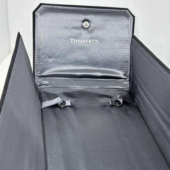 Tiffany Black Folding Suede Necklace Presentation Gift Storage Storage Pouch