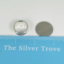 Size 6.5 Tiffany & Co 1837 Ring Concave in Sterling Silver-5