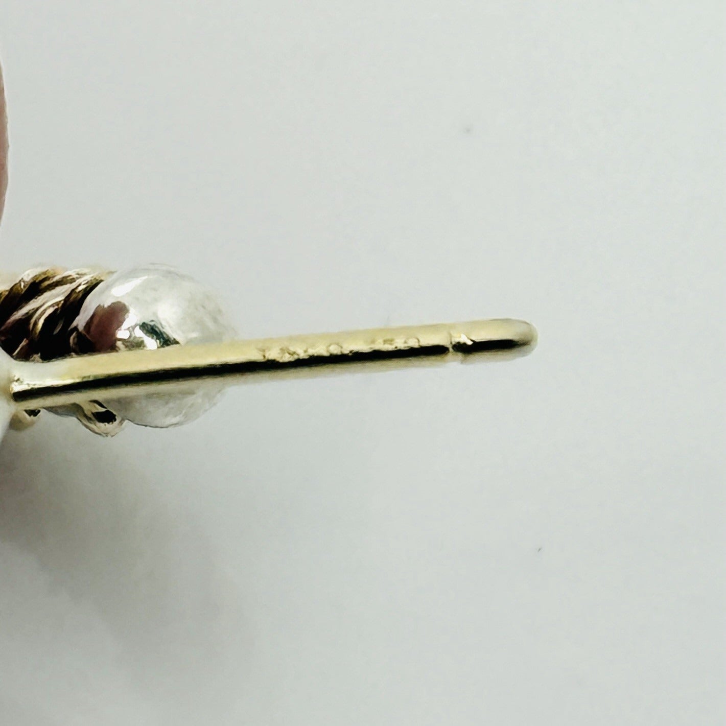 1 SINGLE Tiffany & Co Silver Gold Twist Hoop Earring Replacement Lost
