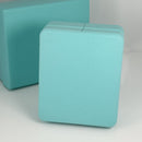Tiffany & Co Necklace Storage Presentation Box in Blue Leather Lux AUTHENTIC-8