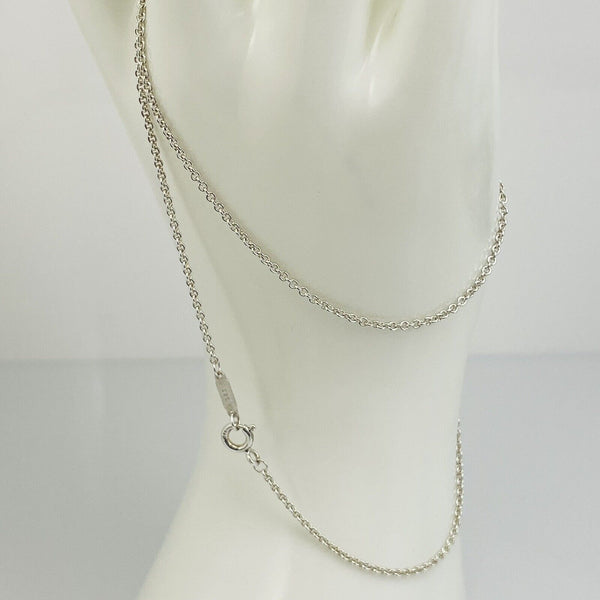 22" Tiffany & Co Chain Necklace Mens Unisex 1.5mm Large Link Sterling Silver - 2