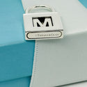 Tiffany Letter M Alphabet Initial Padlock Lock Charm Pendant in Sterling Silver - 5