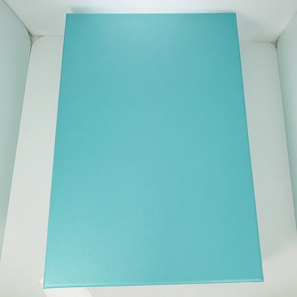 Tiffany Blue Leather Folding Necklace Presentation Blue Gift Box Storage Pouch