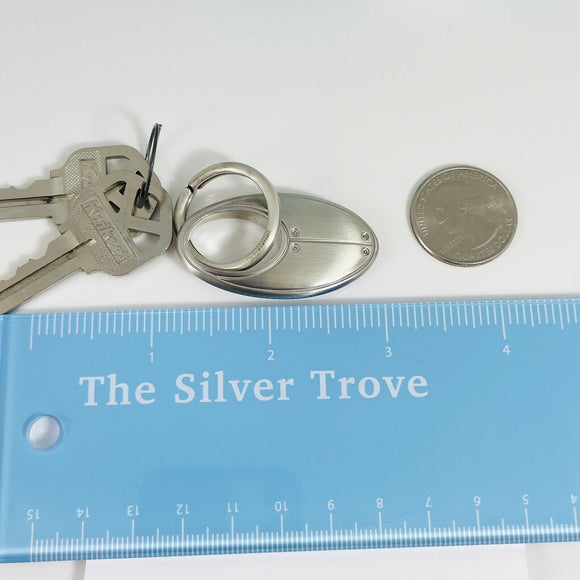 Tiffany Streamerica Keyring in Sterling Silver a& Stainless Steel Stream America