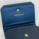 Tiffany Black Leather Suede Necklace Presentation Pouch with Blue Satin Lining-1