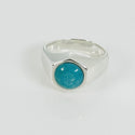 Size 8 Tiffany Turquoise Esagono Ring by Elsa Peretti Mens Unisex - 1