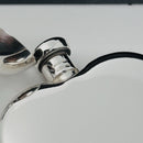 Vintage Tiffany Heart Perfume Flacon Bottle Funnel in Silver with Storage Box-4