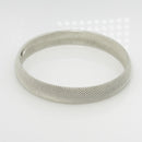 7.5" Tiffany & Co Somerset Firm Dome Mesh Bangle Bracelet in Silver-1
