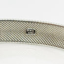 7.5" Tiffany & Co Somerset Firm Dome Mesh Bangle Bracelet in Silver-3