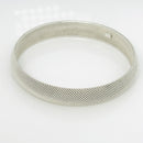 7.5" Tiffany & Co Somerset Firm Dome Mesh Bangle Bracelet in Silver-4