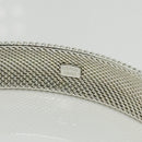 7.5" Tiffany & Co Somerset Firm Dome Mesh Bangle Bracelet in Silver-5