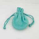 Tiffany & Co Mini Small Vintage Blue Pouch Suede Leather - 3